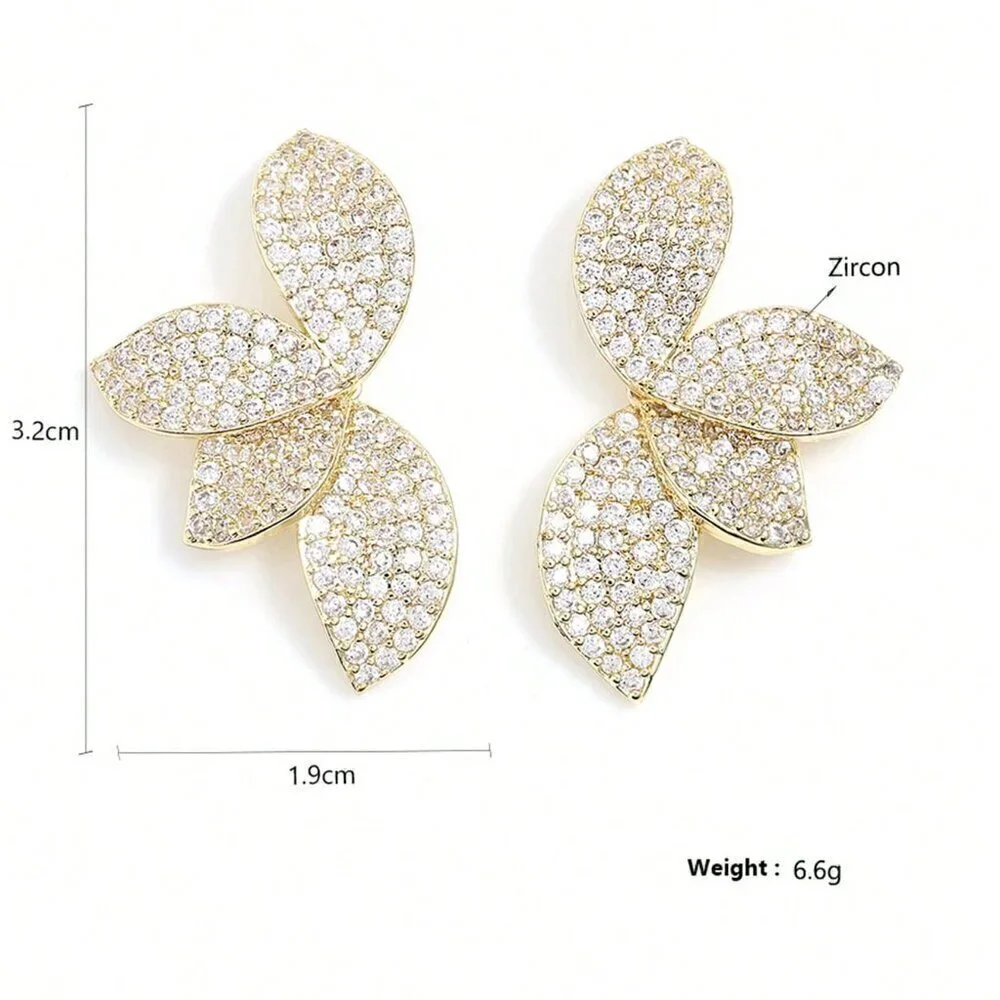 Women's Rakol Elegant Copper Irregular-Shaped Earrings
